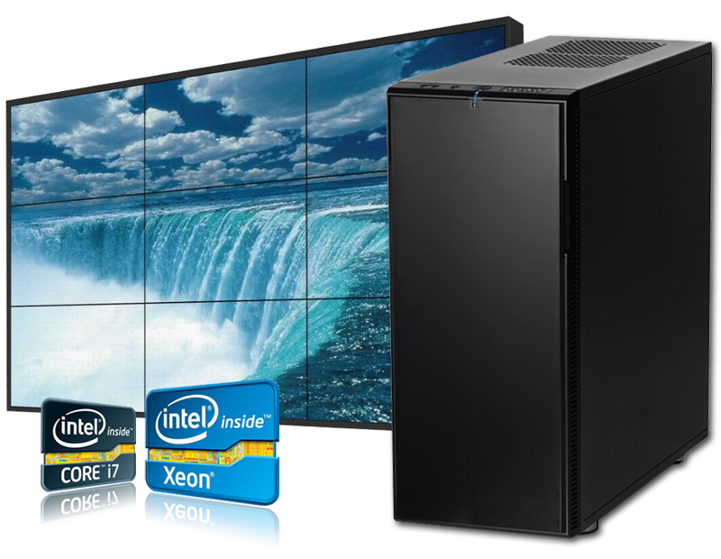 Jumbo 490 - PC fixe, PC industriel, ordinateur compatible Ubuntu, Debian, Fedora, Mint, Windows - Boîtier Fractal Define XL R2 Black Pearl - SANTINEA