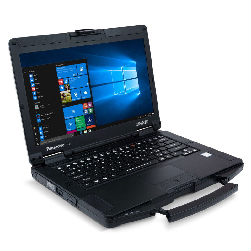 SANTINEA Toughbook FZ55-MK1 FHD PC portable durci IP53 Toughbook 55 (FZ55) 14.0" - Vue avant gauche