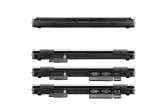 SANTINEA Serveur Rack Toughbook FZ55 Full-HD - FZ55 HD assemblé sur mesure - Face avant et face arrière (baie modulaire arrière)